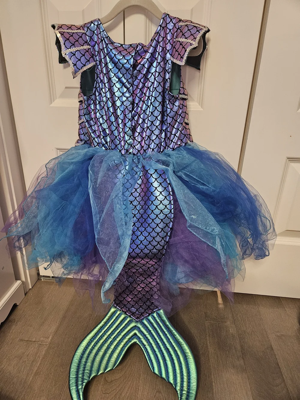 Mermaid Costume Dress with Headband Size 7/8